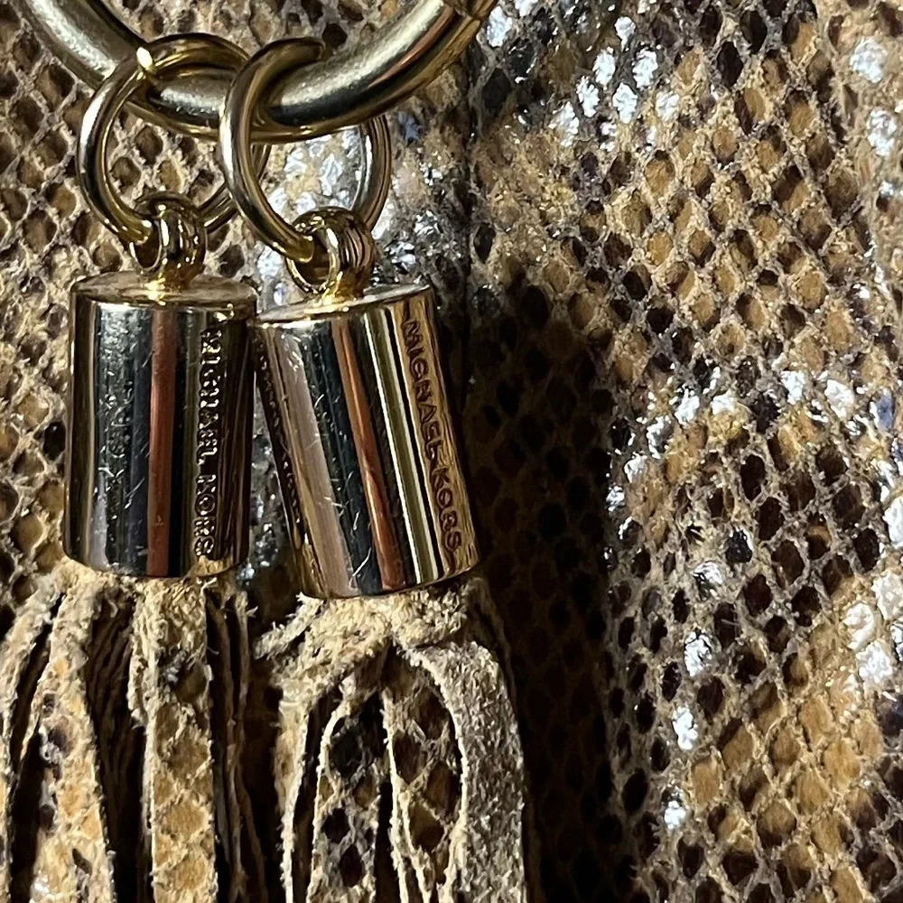 Michael Kors Designer Y2K Snakeskin Shoulder Bag